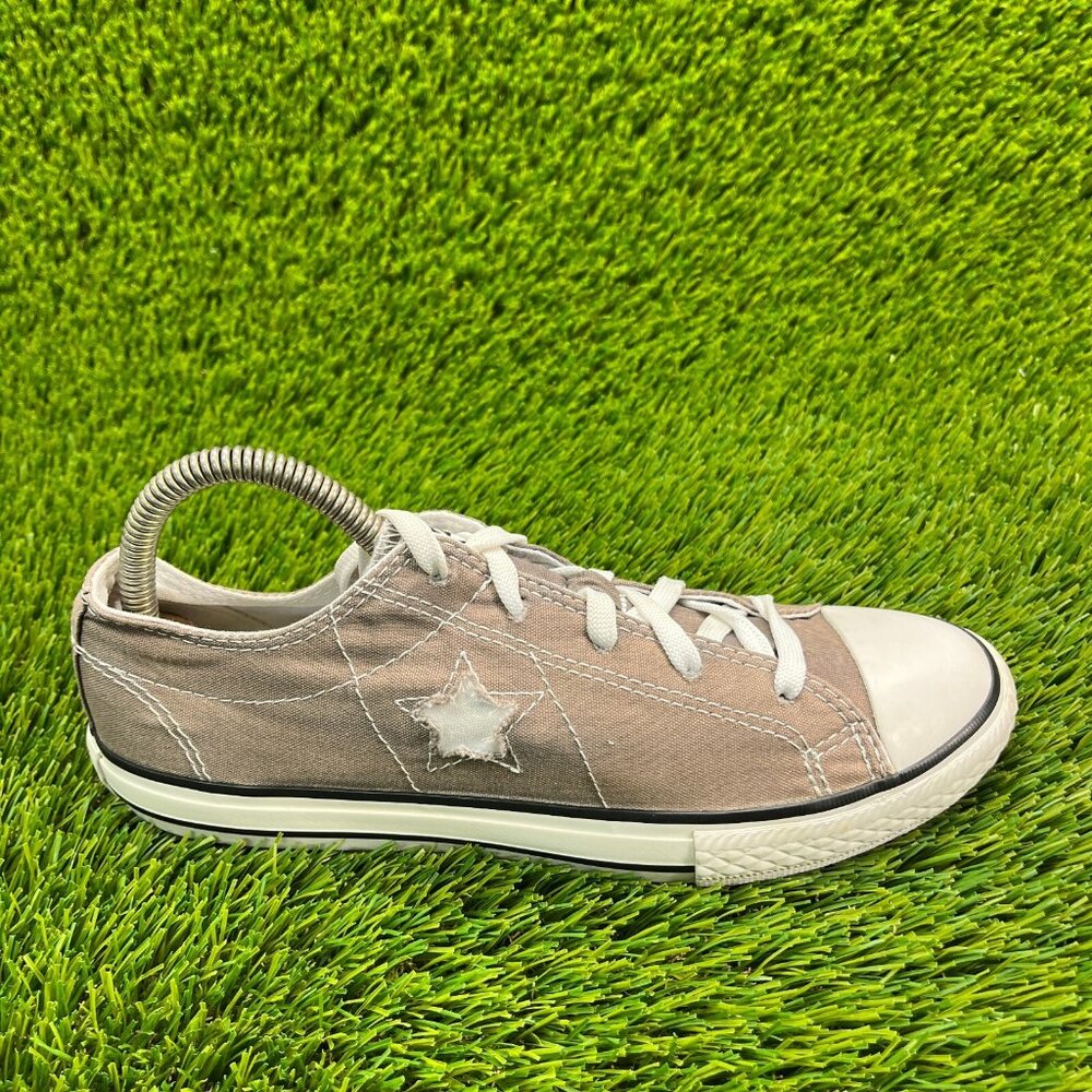 Convers Chuck Taylor One Star Boys Size 5.5Y Brown White Walking Shoes Sneakers